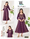 Meloni By Blue Hills Rayon 14 Kg Foil Print Anarkali Kurti
